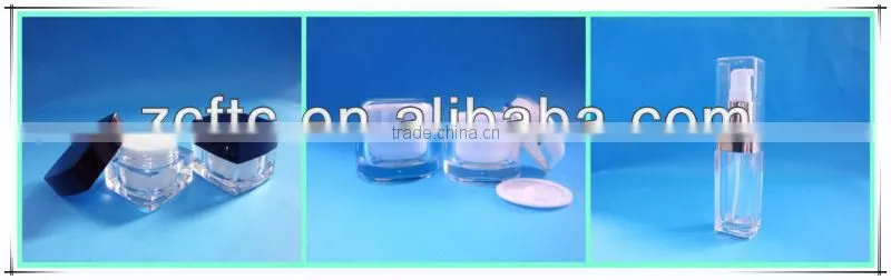 UV cap 15ML Acrylic Cosmetic Cream Jar