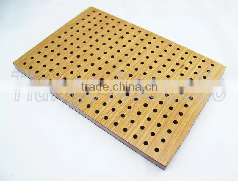 Auditorium Perforated Wooden wall and ceiling Acoustic Panel