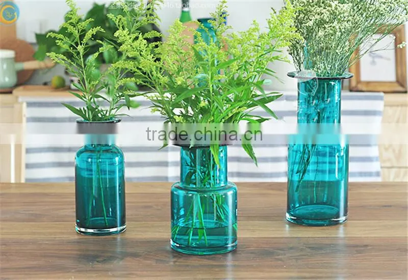 glass terrarium vase different shape different colors