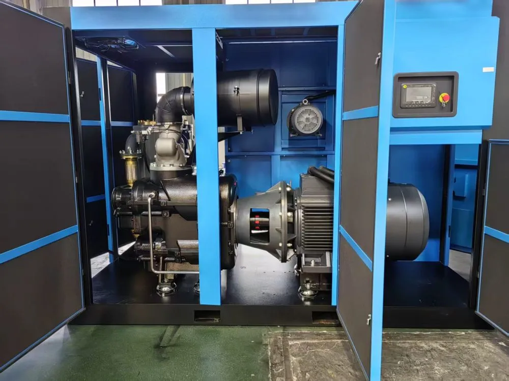 Internal structure of the two-stage permanent magnet variable-frequency air compressor