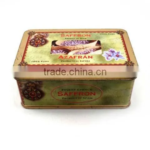 retangular tin can/box wholesale for food