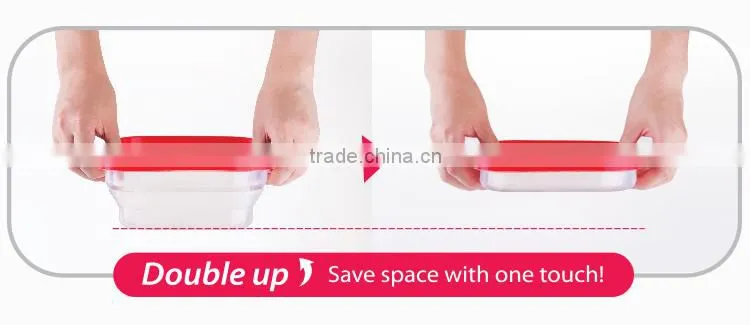 Heat resistant airtight leakage-proof food storage container