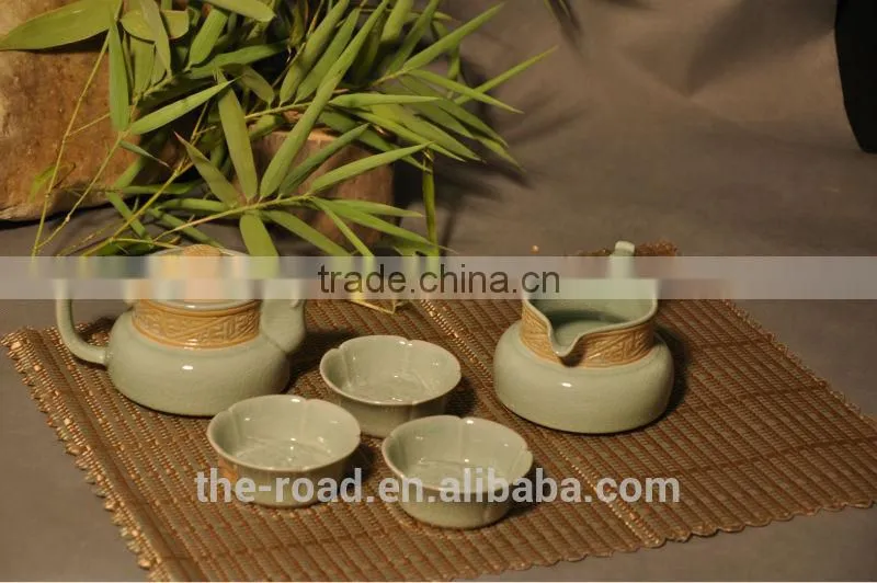 Kung Fu Celadon Tea Sets HB-1202 Longfeng Songs