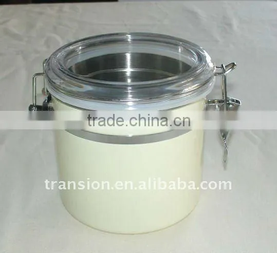 Stainless steel canister set colorful