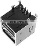 Dual port usb combo connector