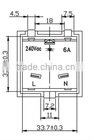 India 6A 240V universal electric socket