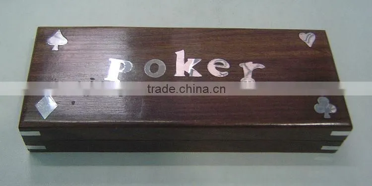 Wooden Game Box in Dice Shape
