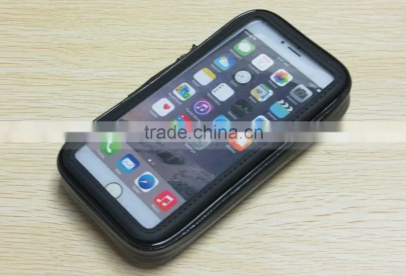 Outdoor Sport Waterproof Full Cover 5.5 Inch Bike Pouch Case for Smart Mobile Phone