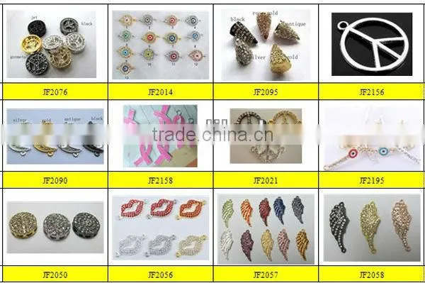 JS1176 Small Antique Silver Metal Cross Beads