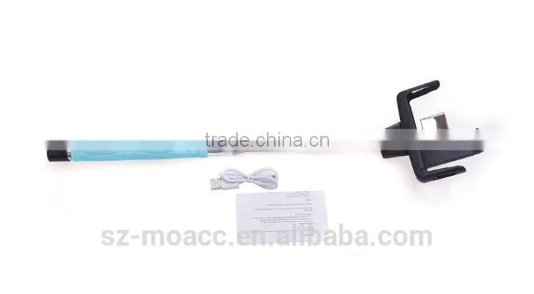 2015 best selling Handheld wireless Monopod with Mirror