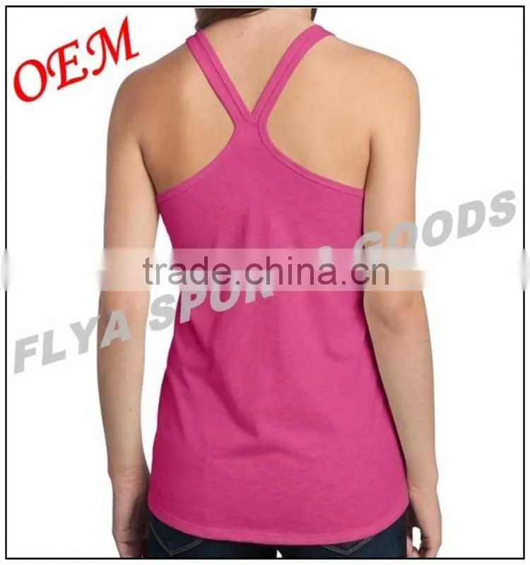 Customized eco-friendly athletic women gym singlet, women bodybuilding vest wholesale