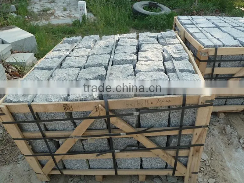 china cheapest grey granite cube for paving
