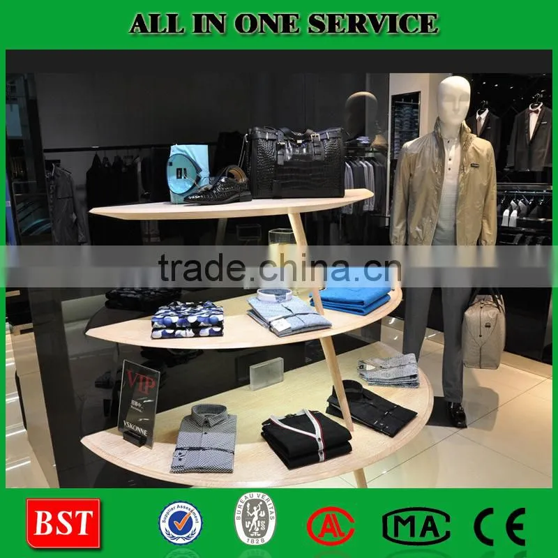 First Rate Ladies Clothes Shop with Metal and Wood Display Racks