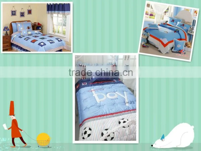 100% Cotton Custom Children printing Bedding Set