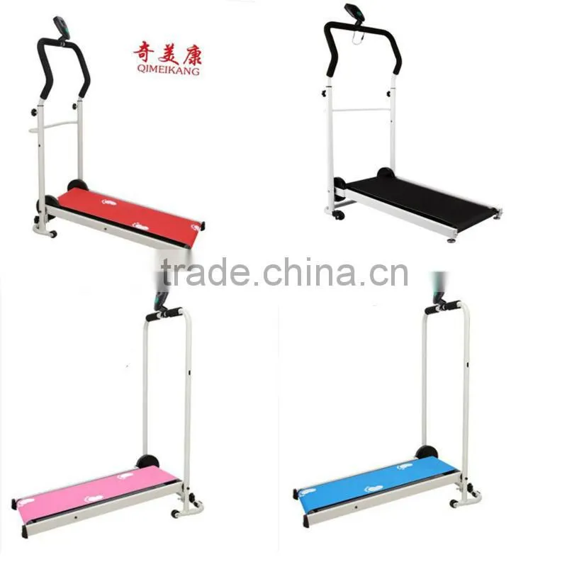 BODYBUILDING home use mechanical mini manual treadmill as seen on TV QMK-1032