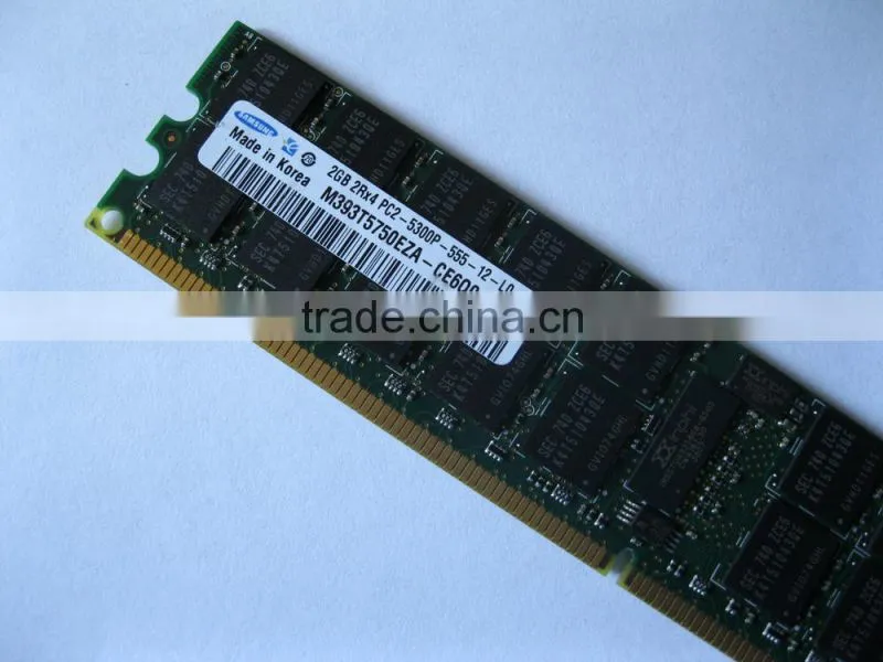Amazing low price for 100% orginal ! 2G PC2-5300 REG 667MHZ DDR2 server ram memory