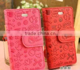 The colorful PU leather mobile phone bag for iphone,girls