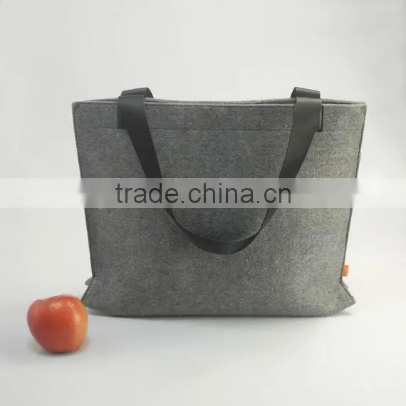 Fashion Cheap Stable Red Wool Felt Shopping Bag