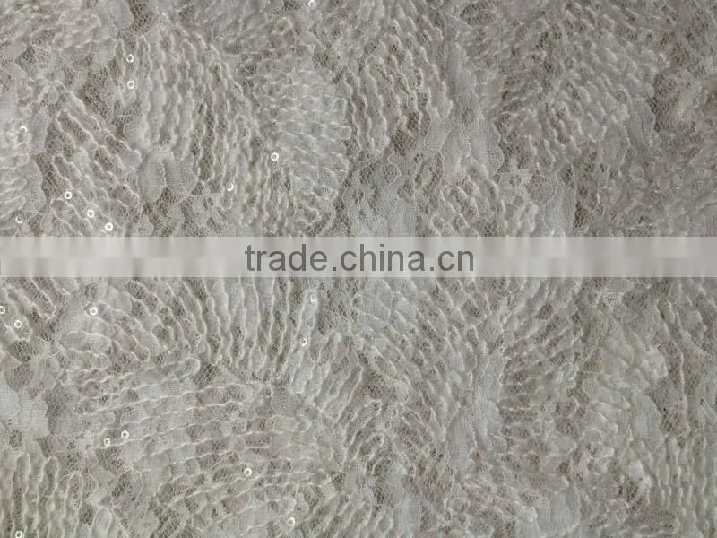 100 nylon fabric sequin chemical lace embroidery fabric