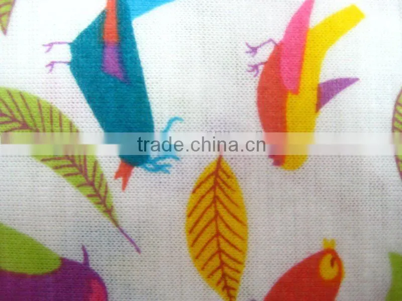 viscose and polyester fabric flower printed single jersey knitting fabrics