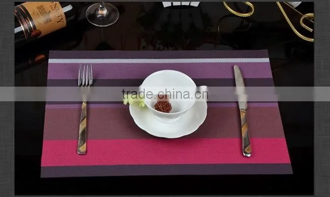 stripe pvc kitchen table mat
