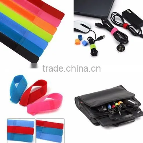 Reusable Straps Wrap Wire Hook and Loop Organizer Cable Holder Tie Rope Fastener