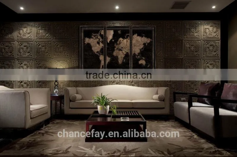 3-Panel MDF paper Print map Modern Canvas Wall Art living room decoration