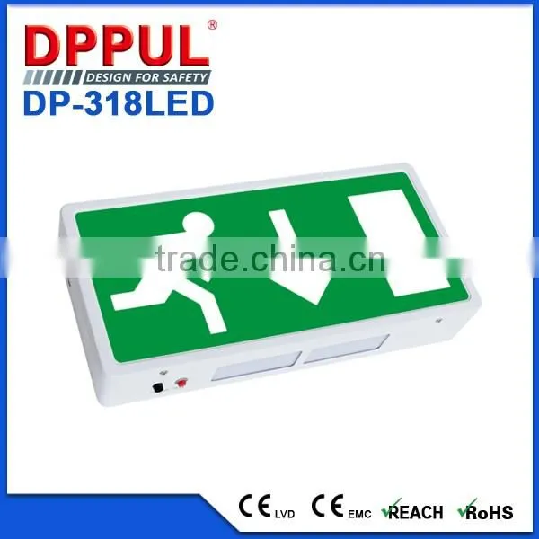 3 Hours Emergency time Ceiling Mounted Carved Version Exit Sign