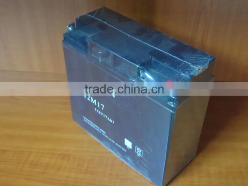 manufacture high quality sealed lead acid battery 12v 17ah battery ISO9001 agm battery for solar storage