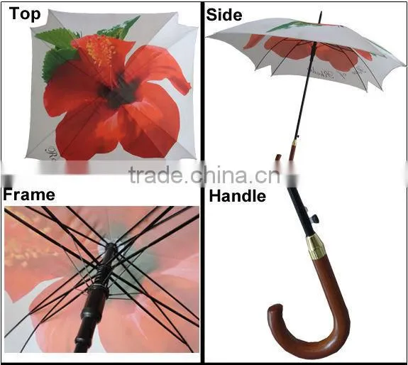 23'' square straight gift fashion umbrella