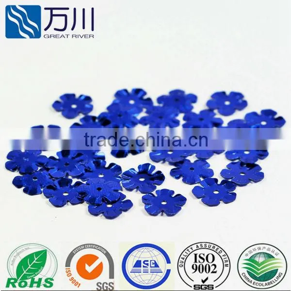Bulk Blue Color Flower Loose Sequin in 2014 New Design