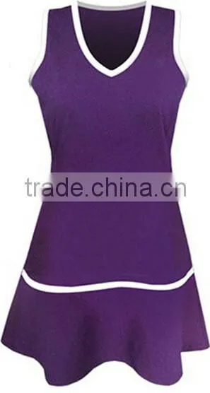 custom breathable ladies sweater dress purple sport dress