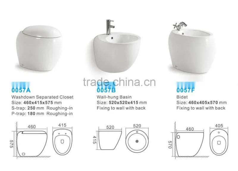 china supplier sanitary ware ceramic wall hung oilet