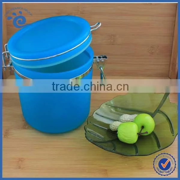 Colored Plastic Airtight Coffee Tea Sugar Canister Sets