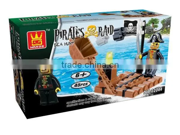 Pirate building blocks toys for kids