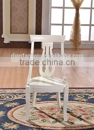 Home general use white wooden dining chair designs guangzhou