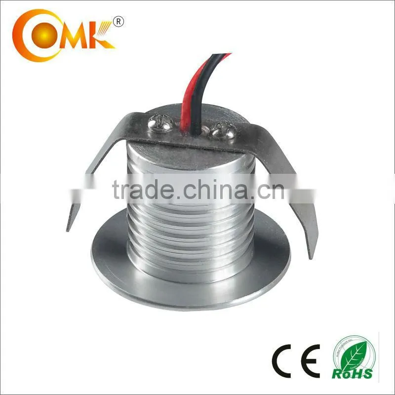 Hot sale Mini Round Aluminum bright led jewelry showcase light OMK-D002