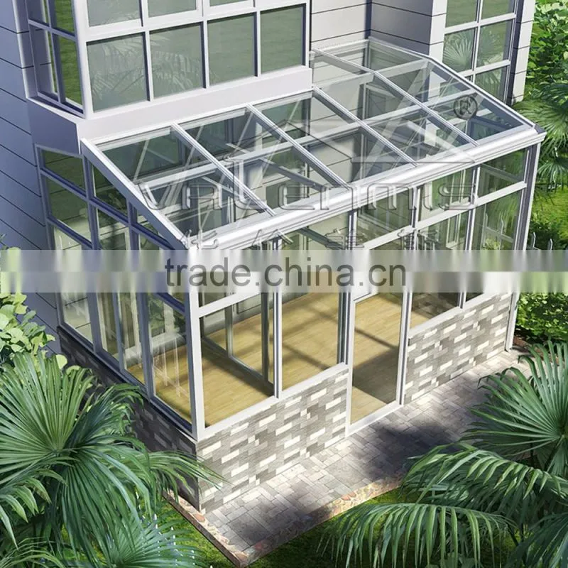 Outdoor glass winter garden,sunroom, green house