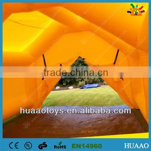 Commercial yellow used inflatable tents for sale