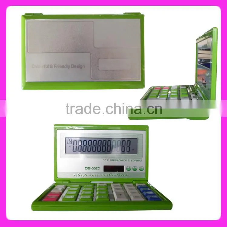 112 Steps functional foldable electronic calculator CT-8855V,solar calculator