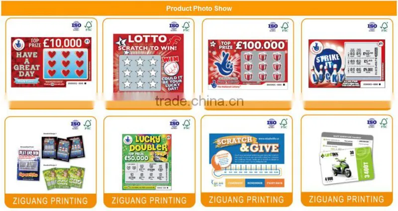 Customized Scratch Card Printing