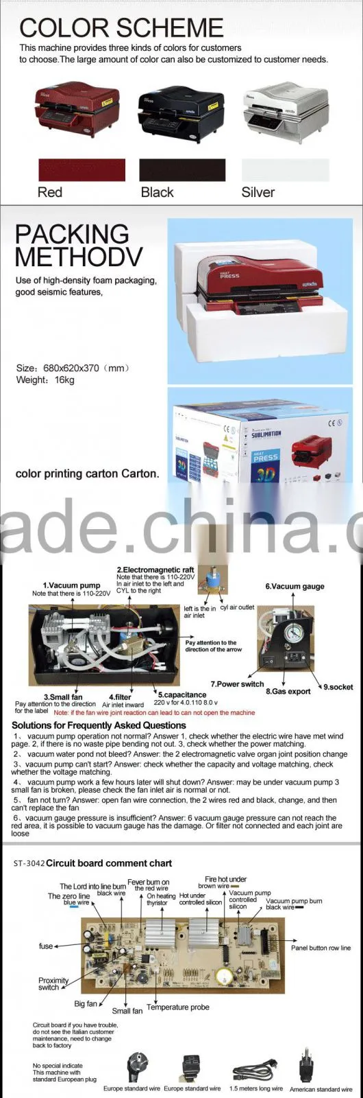 3D Vacuum Sublimation Printing Machine for Sublimation Phone Cases (ST-3042)