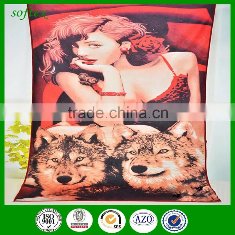 bulk buy from china microfiber sexy girl adult printing beach towels