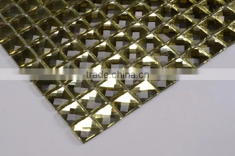 F2X-5 high quality diamond series mirror wall art glass mosaic