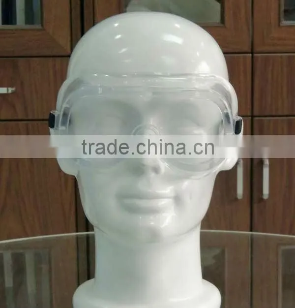 2015 hot selling safety goggles 100% PVC worker's eye protective safety goggles PVC safety goggles manufacturer in China