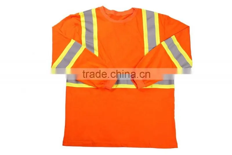 Reflective Safety T Shirt Fluorescent Shirts Custom Clothing High Quality Polo Shirt