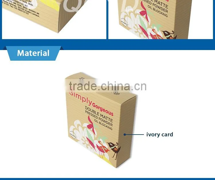 recycled foldable paper face cream box