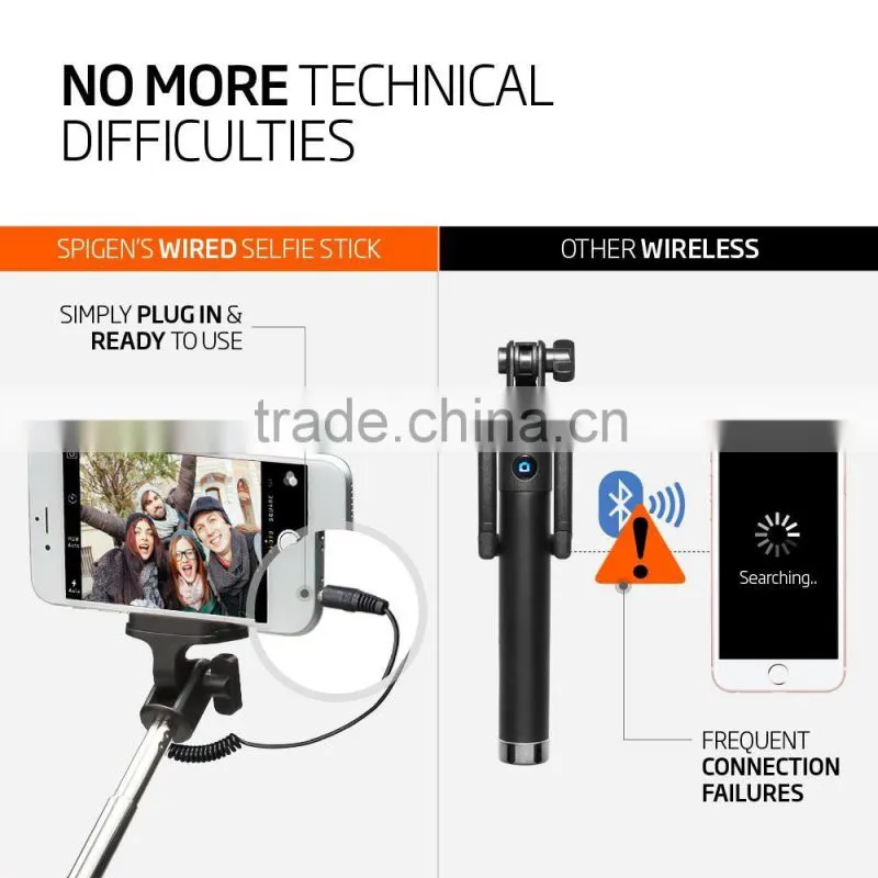 Wired Selfie Stick From Chinese Supplier, Wholesale Selfie Stick , Monopod Selfie Stick With High Quality