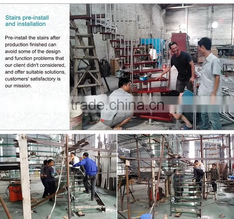 modern interior wood floating stairs supplier from China