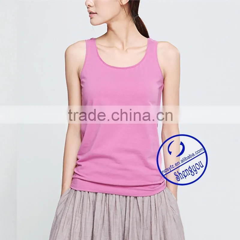 custom 100 cotton tank top for women wholesale china